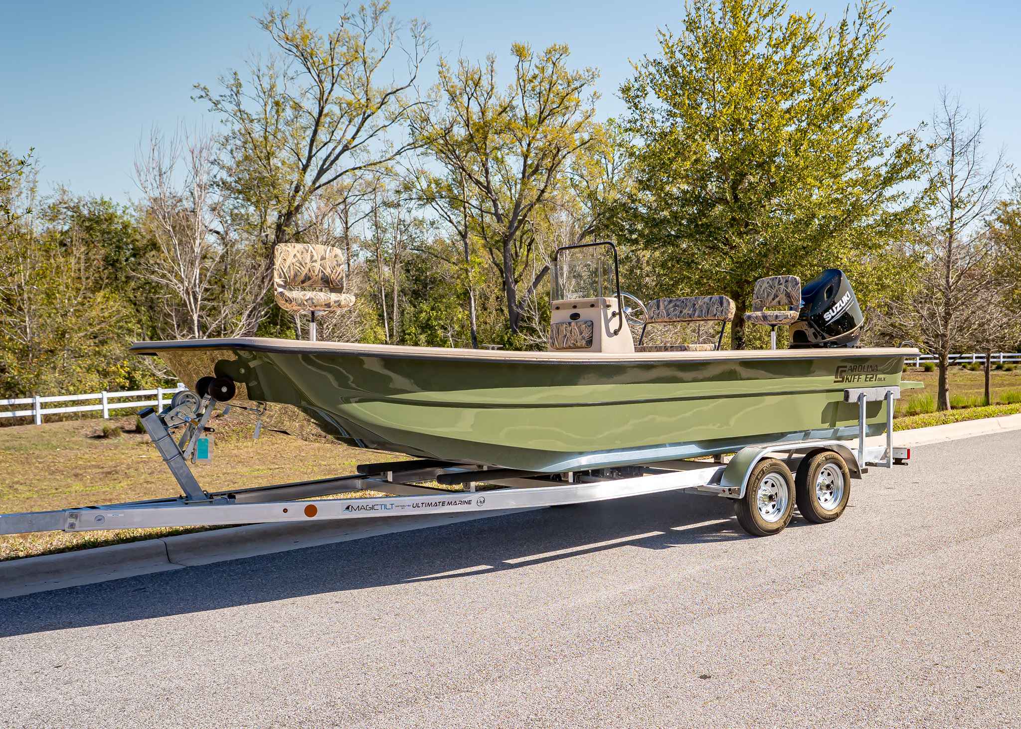 2026 Carolina Skiff E21DLX (CS-0027) Green